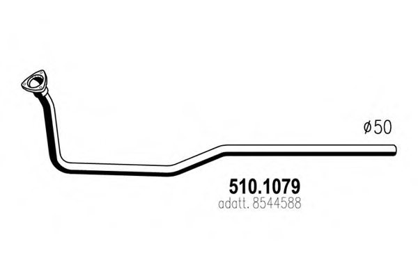 ASSO 510.1079 Exhaust Pipe